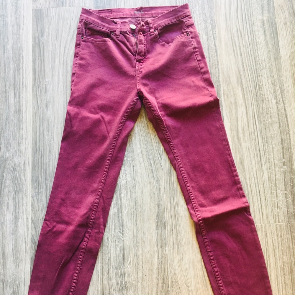 BDG Burgundy Skinny Jeans